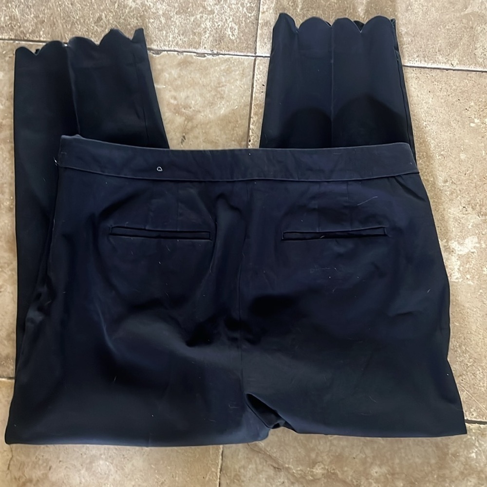 Talbots Chatham ladies crop black pants size 10 excellent condition side zip - Picture 10 of 11